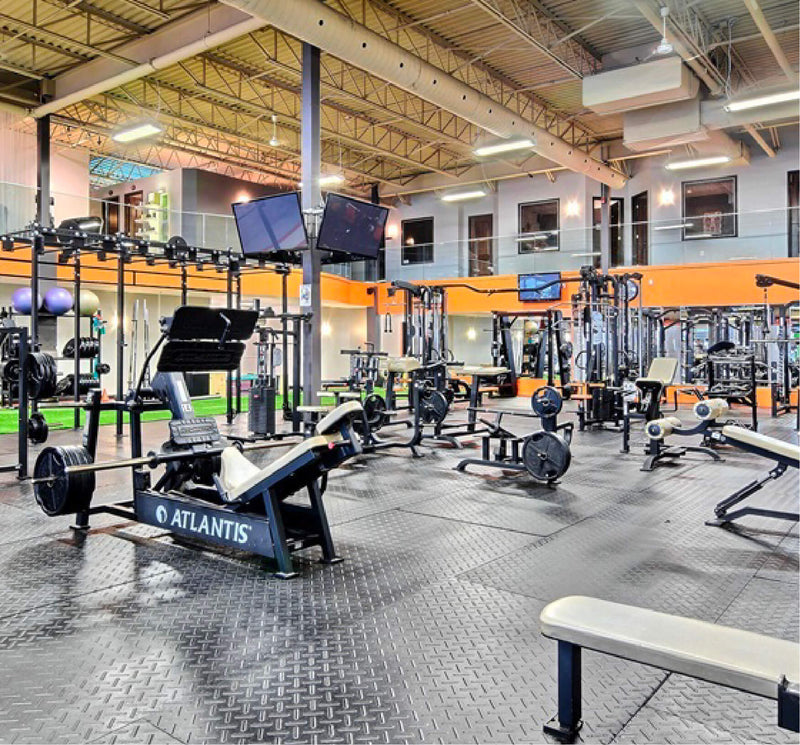 Cardio to Iron, Two Floors.